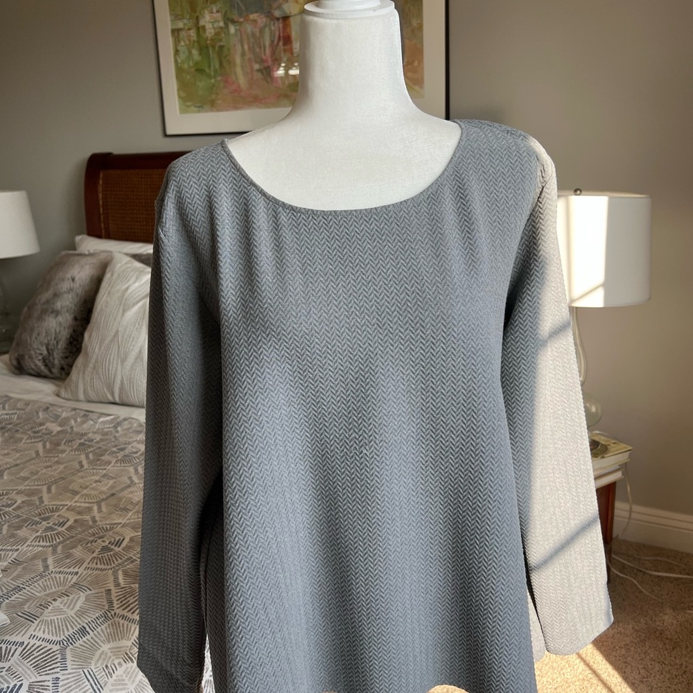 Ruti tunic Gray Textured Top